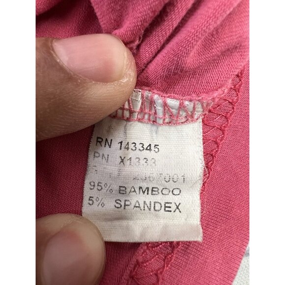 PIKO 1988 Tee Womens Red 2X Long Sleeve V-neck Pullover Bamboo Oversized - Picture 10 of 11